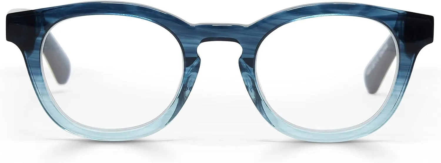 eyebobs - Waylaid (Wide) | Premium Reading Glasses for Men and Women | Round Frame for Wide Faces | Available in 0.0x - 4.0x