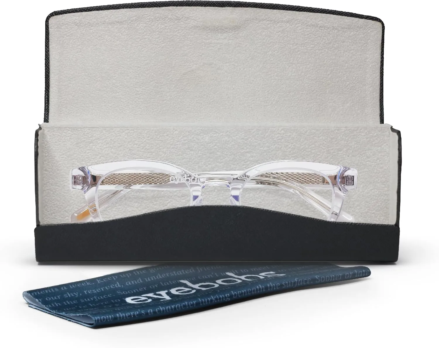 eyebobs - Waylaid (Wide) | Premium Reading Glasses for Men and Women | Round Frame for Wide Faces | Available in 0.0x - 4.0x