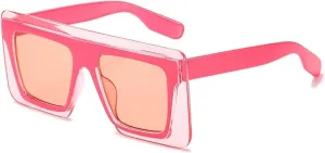 Fashion Big Frame Women Men Sun Glasses Vintage Outdoors Travel Shades Uv400