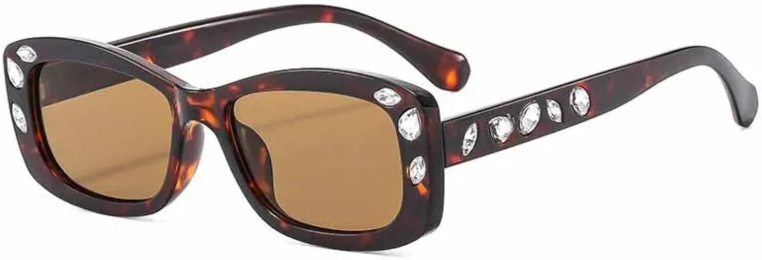 Fashion Classic Vintage Small Rectangle Sunglasses Men Women Trend Luxury Outdoor Travel Driving Sun Glasses Uv400