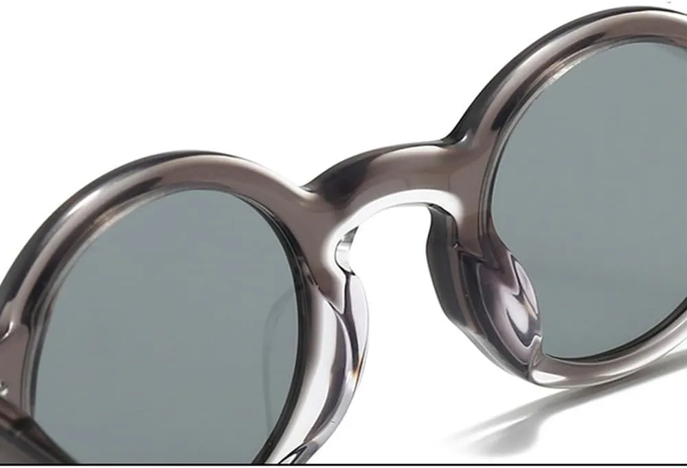 Fashion Luxury Acetate Round Sunglasses for Men and Women Outdoor Travel Fishing Protection Trend