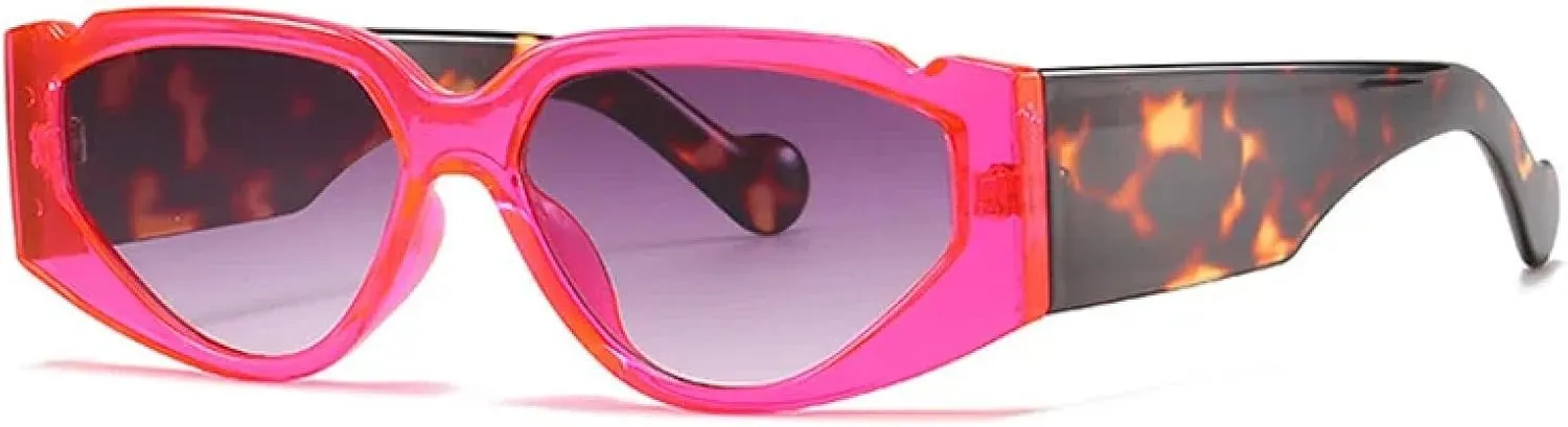 Fashion Punk Sunglasses for Women Vintage Cat Eye Men Retro Uv400