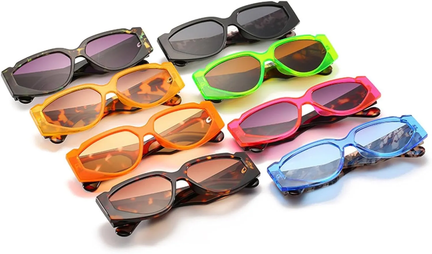 Fashion Punk Sunglasses for Women Vintage Cat Eye Men Retro Uv400