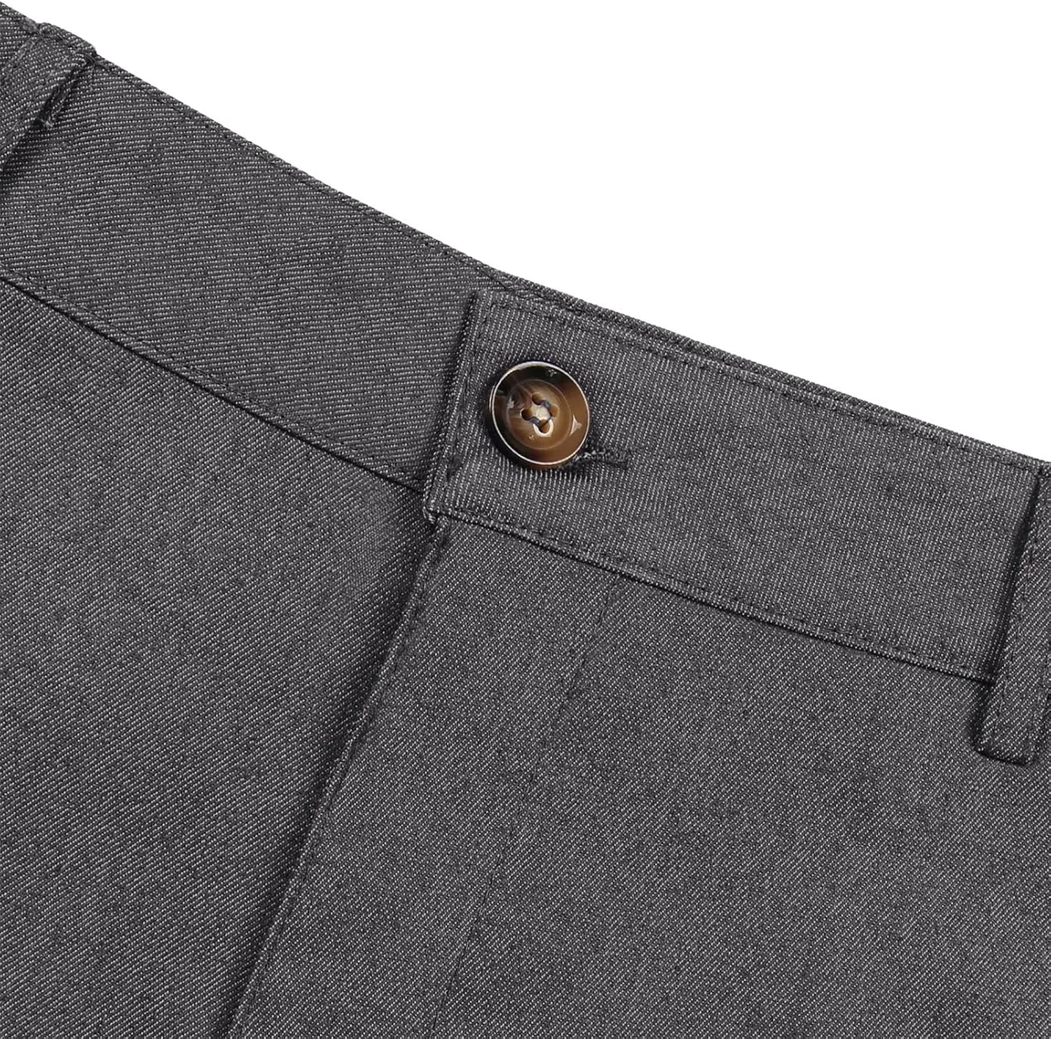 Fashion Stretch Dress Mens Casual Pants Slim Fit Skinny Business Suit Pants Straight Leg Lightweight Golf Trousers