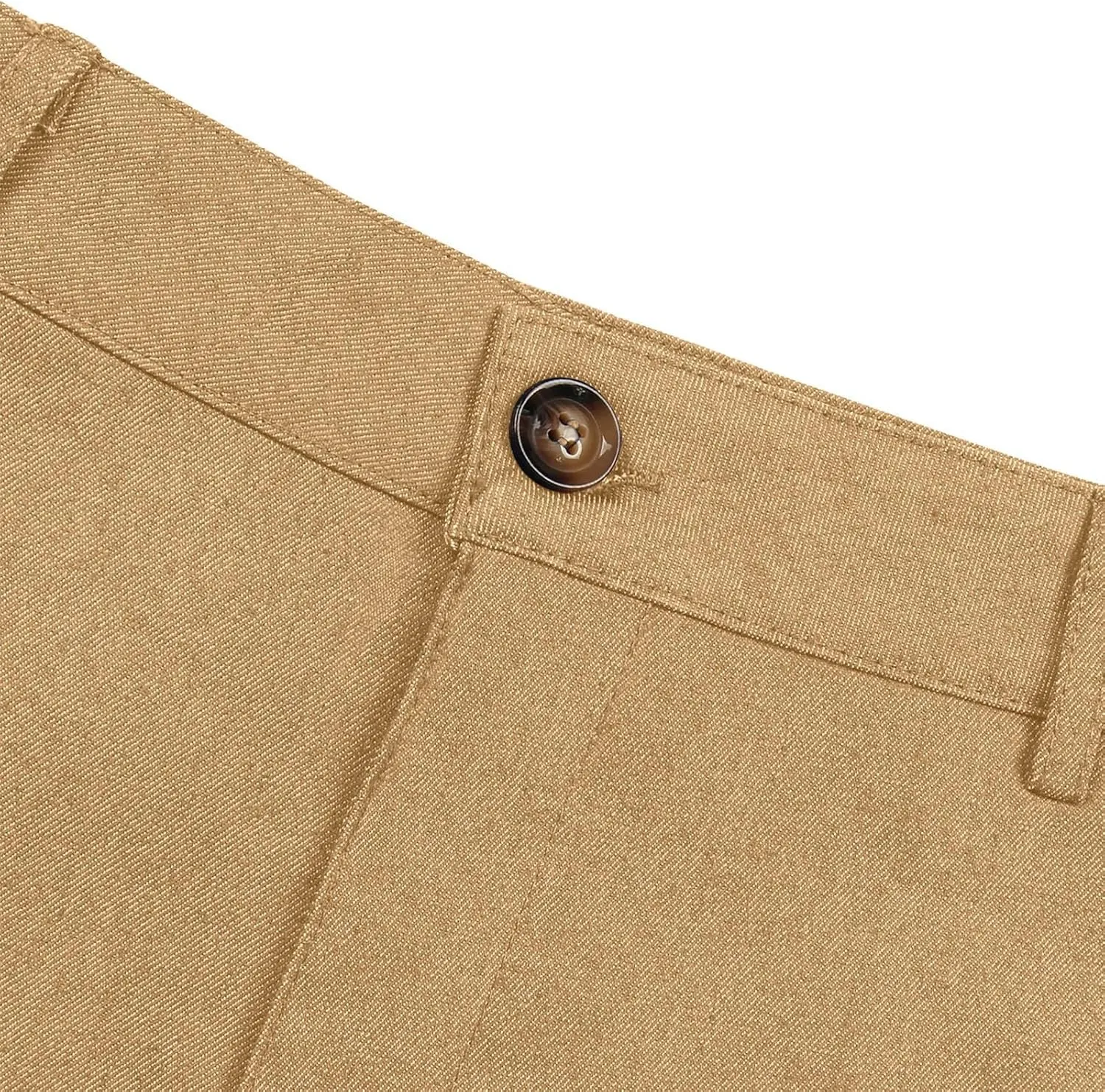 Fashion Stretch Dress Mens Casual Pants Slim Fit Skinny Business Suit Pants Straight Leg Lightweight Golf Trousers