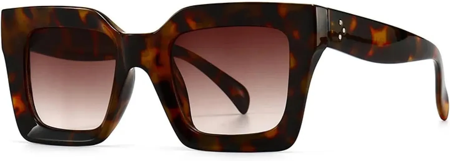 Fashion Vintage Big Frame Women Men Travel Luxury Sun Glasses Oversized Shades Uv400