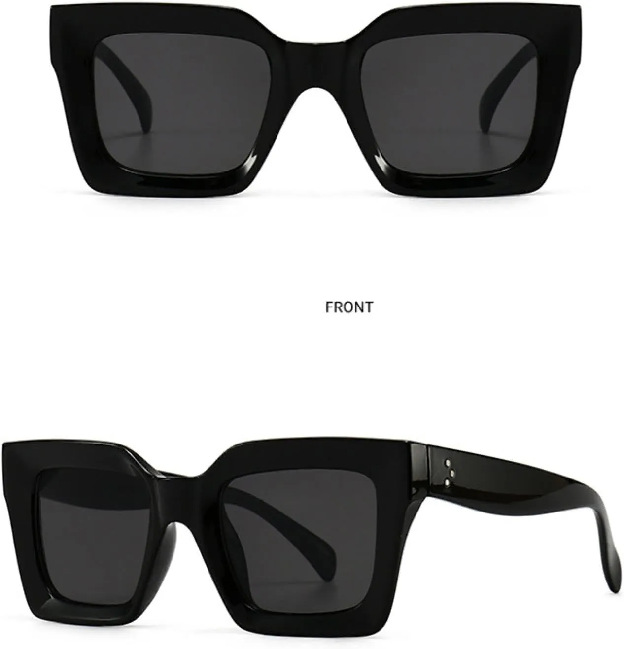 Fashion Vintage Big Frame Women Men Travel Luxury Sun Glasses Oversized Shades Uv400