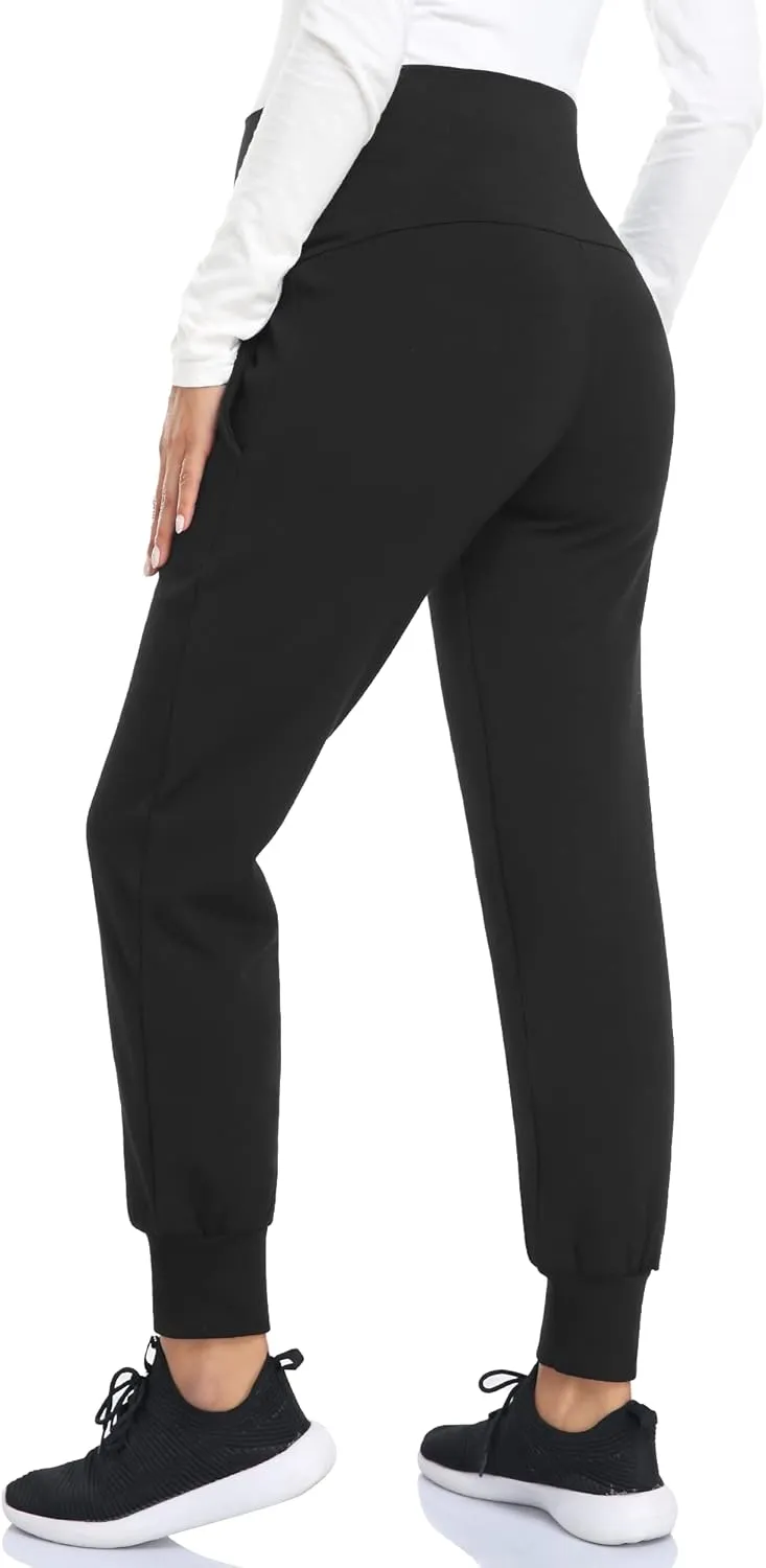 fitglam Women's Maternity Pants Over Belly Lounge Pajamas Clothes Pregnancy Must Haves Joggers with Pockets