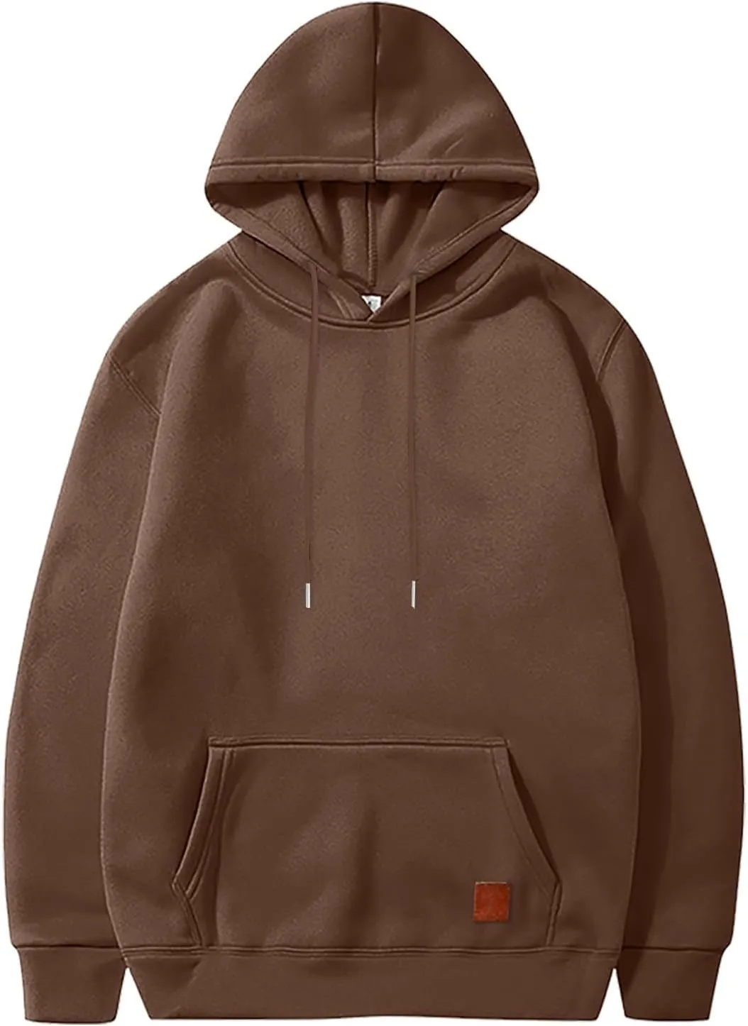 Fxbar Men's Zip-up Hooded Sweatshirts Full-Zip Hoodie Long Sleeve Solid Color Drawstring Casual Hoodies for Men