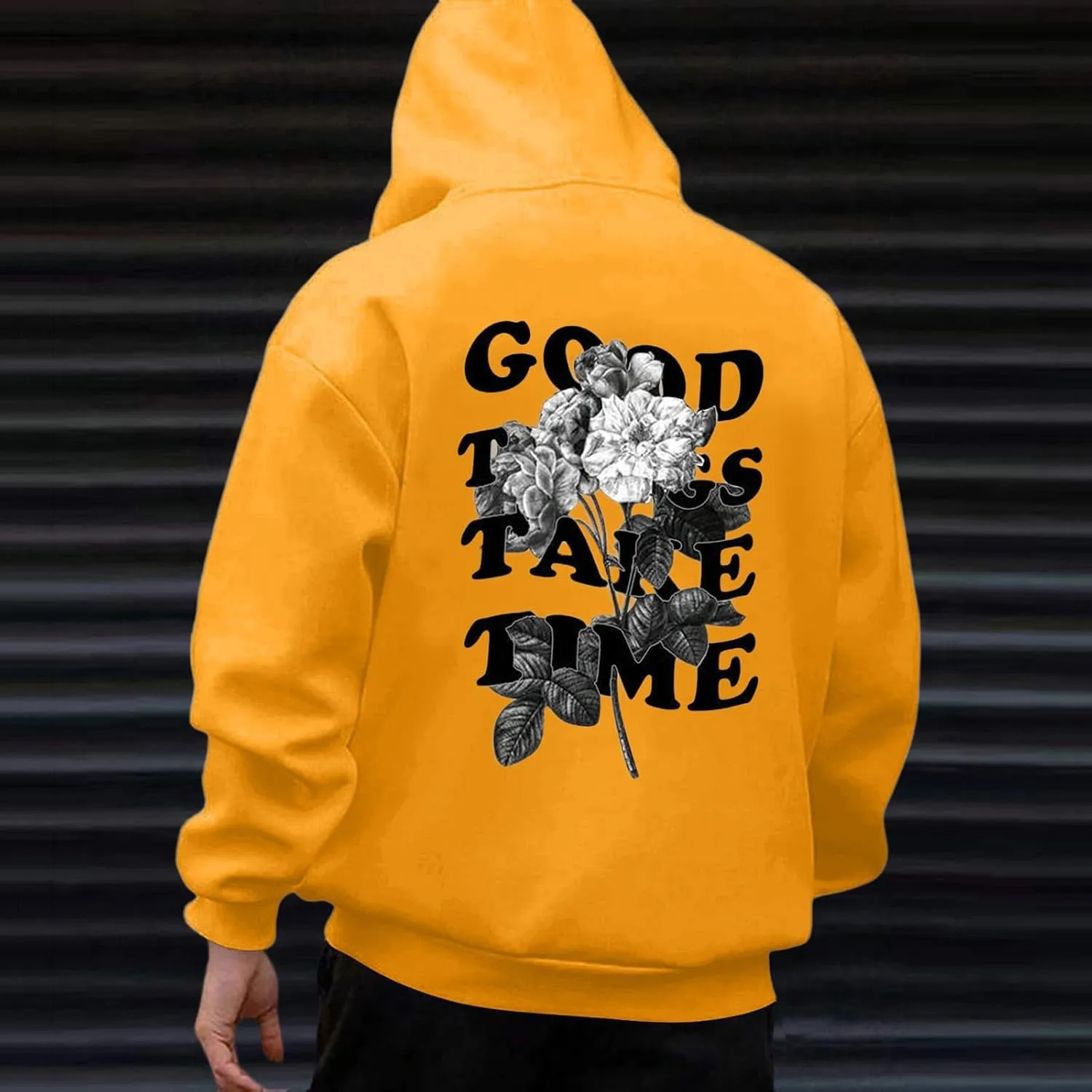 GOFULY Graphic Hoodies For Men Ethnic Floral​Print Oversized Sweatshirts Fall Long Sleeve Hoodies Pullover Winter Sweater