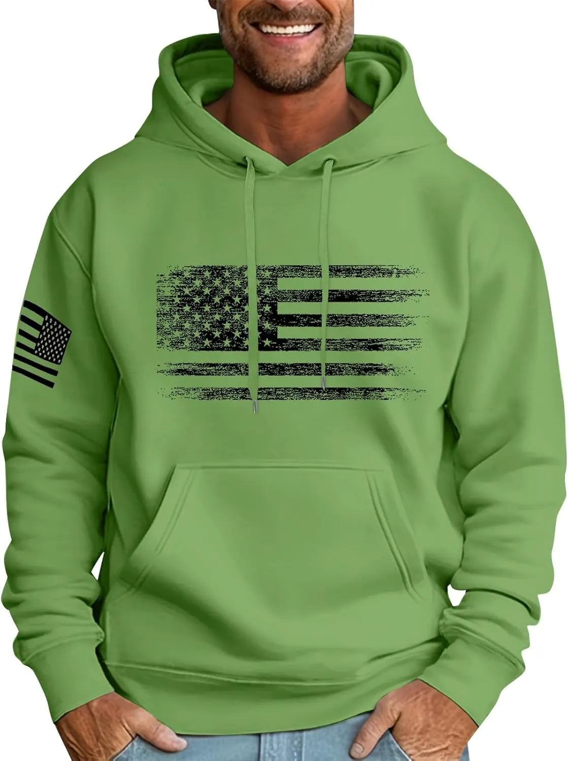 GOFULY Hoodies For Men Graphic Tie Dye Fall Sweatshirts Lightweight Winter Pullover Drawstring Long Sleeve Shirt With Pocket