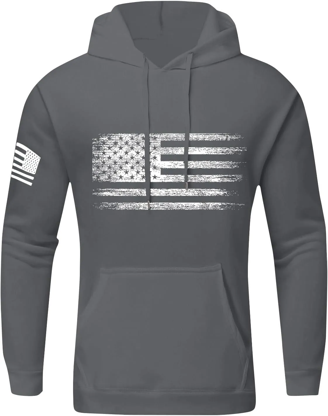 GOFULY Men'S Fashion Hoodies & Sweatshirts Usa Flag American Patriotic Fall Winter Pullover Sweatshirts Long Sleeve Shirts