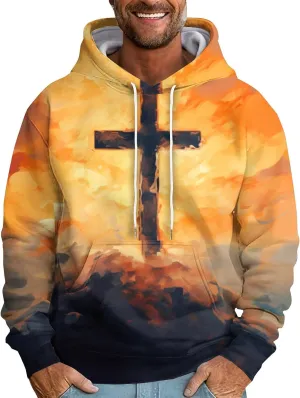 GOFULY Mens Graphic Hoodies Pullover Vintage Graphic Fall Sweatshirt Fashion Winter Hoodies Pullover Drawstring Y2K Shirts