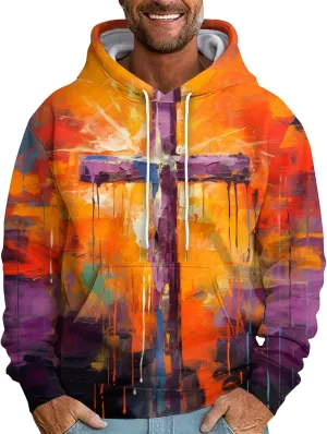 GOFULY Mens Graphic Hoodies Pullover Vintage Graphic Fall Sweatshirt Fashion Winter Hoodies Pullover Drawstring Y2K Shirts