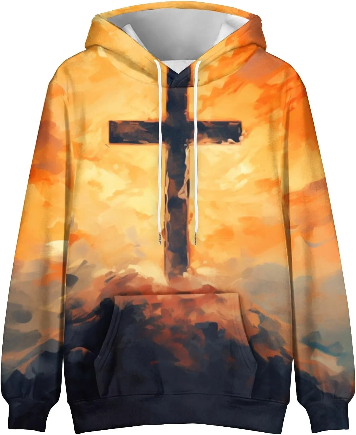 GOFULY Mens Graphic Hoodies Pullover Vintage Graphic Fall Sweatshirt Fashion Winter Hoodies Pullover Drawstring Y2K Shirts
