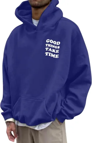 GOFULY Men'S Sweatshirts Fall Gradient Color Hoodie Lightweight Long Sleeve Hoodies Pullover Winter Sweaters With Pockets
