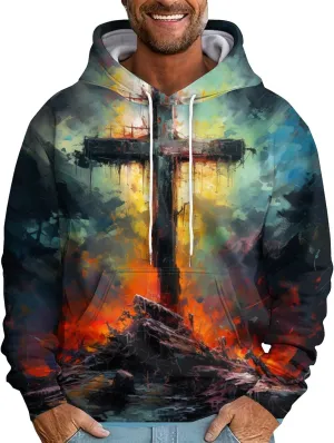 GOFULY Men'S Sweatshirts Tall Lightweight Fall Vintage Graphic Hoodies Long Sleeve Pullover Winter Hoodies Y2K With Pocket