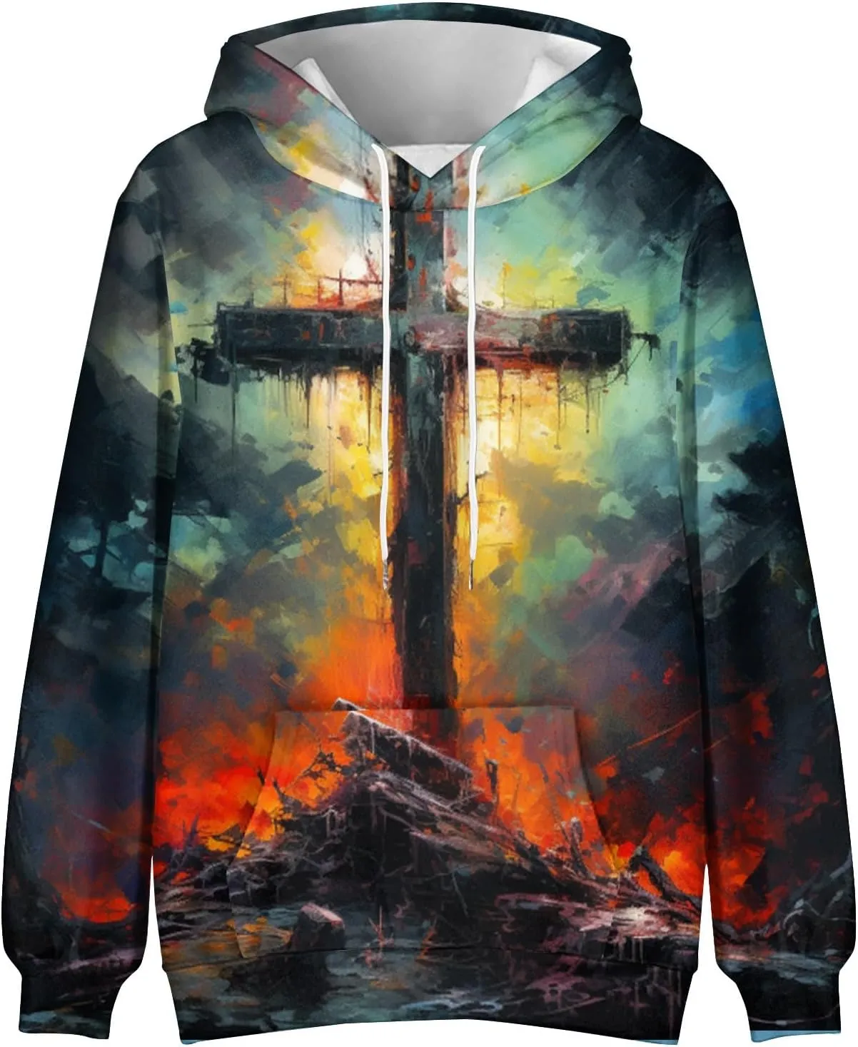 GOFULY Men'S Sweatshirts Tall Lightweight Fall Vintage Graphic Hoodies Long Sleeve Pullover Winter Hoodies Y2K With Pocket