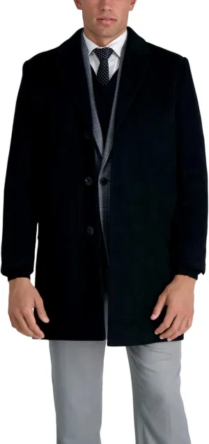 Haggar Men's Brushed Twill Top Coat