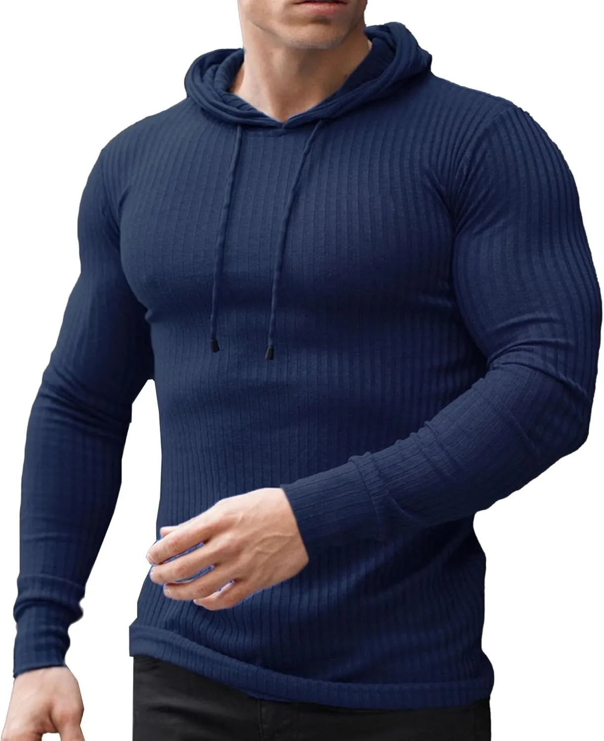 Hoodies for Men Athletic Training Sweatshirt Casual Long Sleeve Shirts Gym Workout Hoodie Big and Tall Pullover Sweater