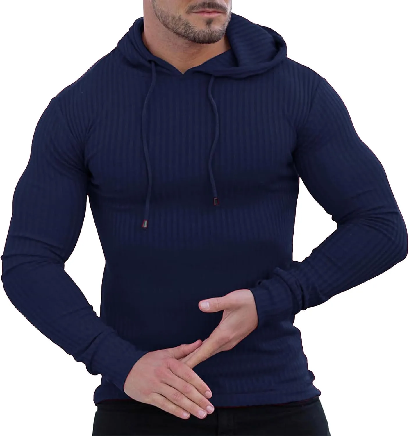 Hoodies for Men Athletic Training Sweatshirt Casual Long Sleeve Shirts Gym Workout Hoodie Big and Tall Pullover Sweater