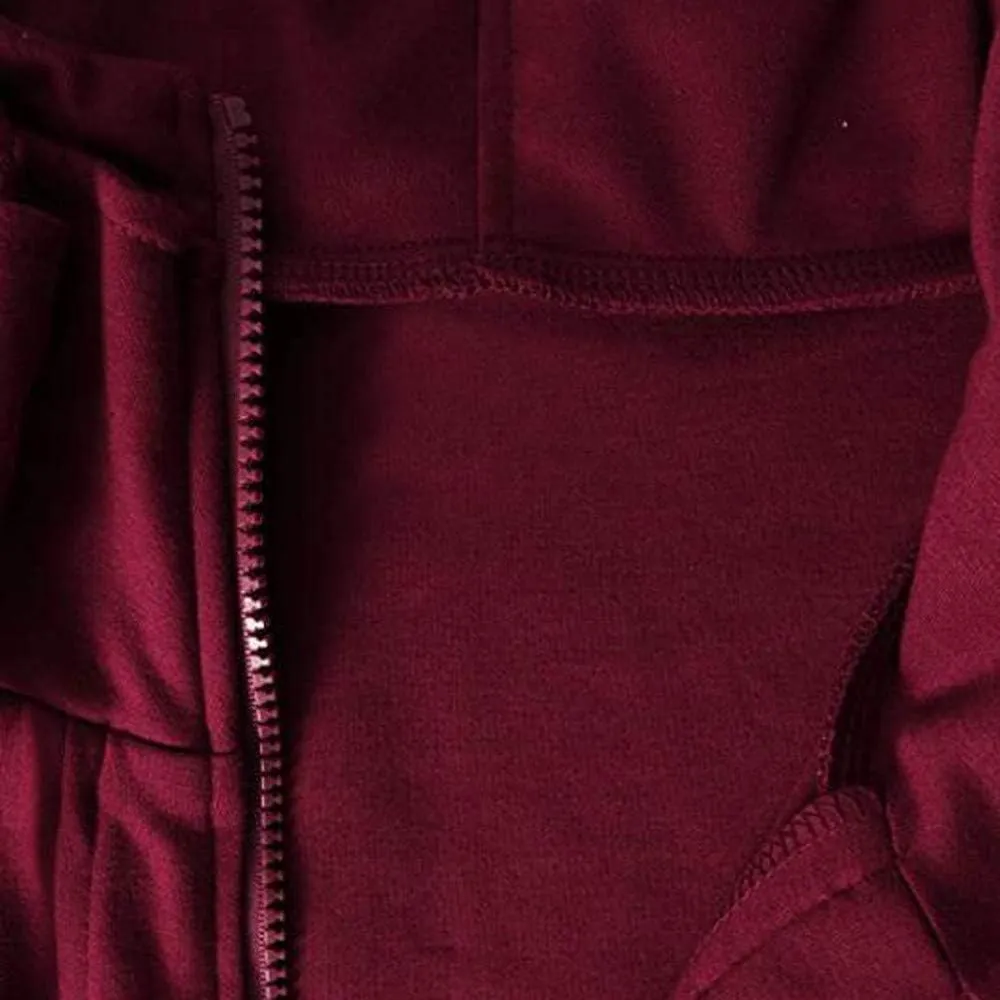 Hoodies for Men Slim Fit Zipper Long Sleeve Plus Size Sports Sweatshirt Pullover Brushed Fleece Hooded Sweatshirts
