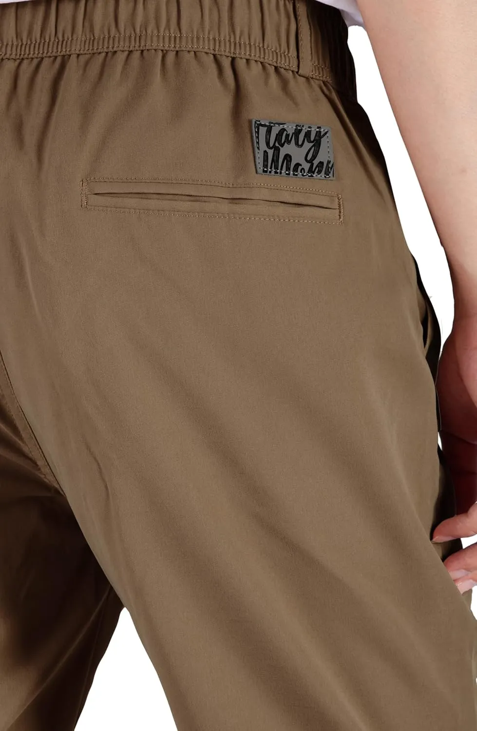 ITALYMORN Mens Joggers Lightweight Woven Pants Polyester Track Pants with Pockets