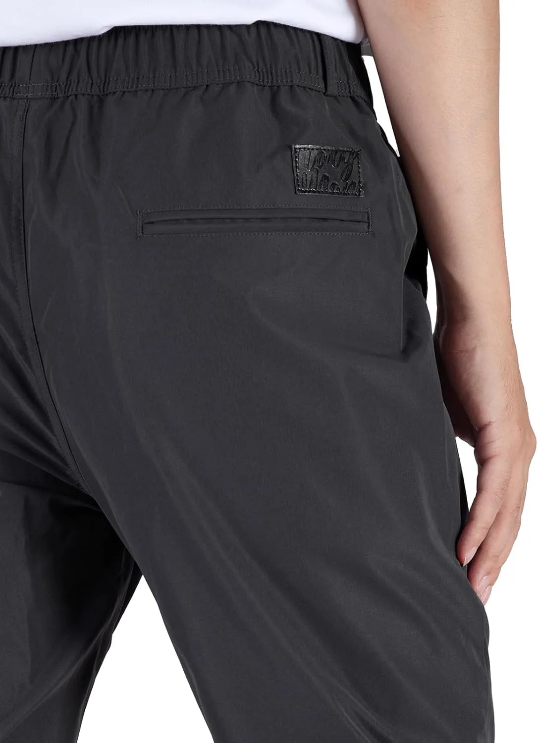 ITALYMORN Mens Joggers Lightweight Woven Pants Polyester Track Pants with Pockets