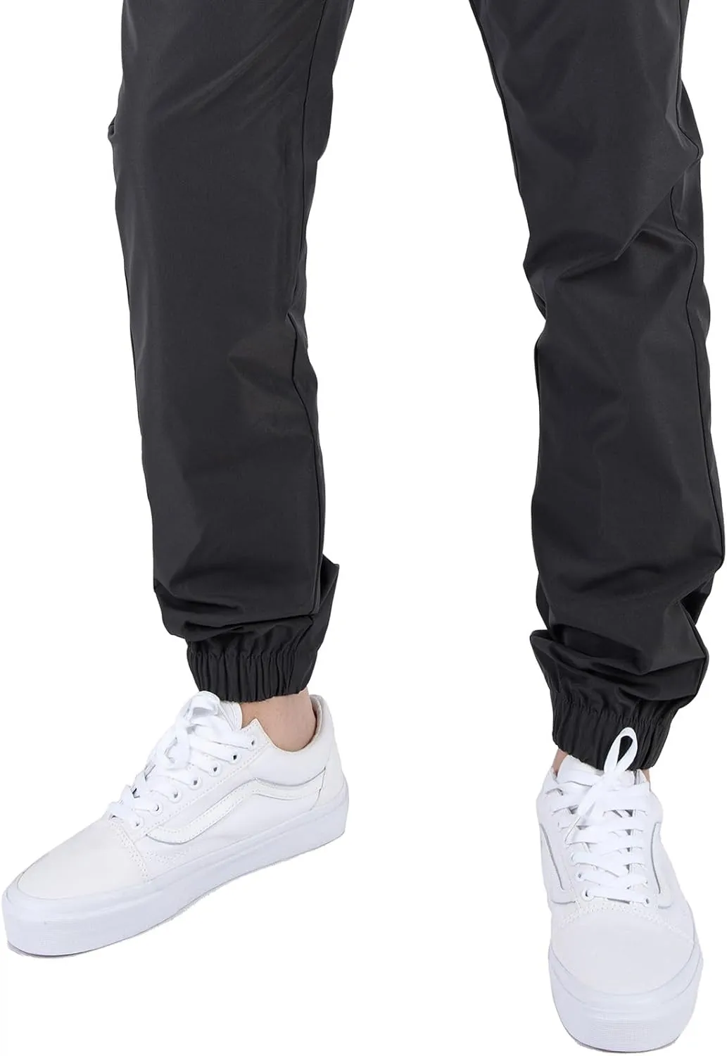 ITALYMORN Mens Joggers Lightweight Woven Pants Polyester Track Pants with Pockets