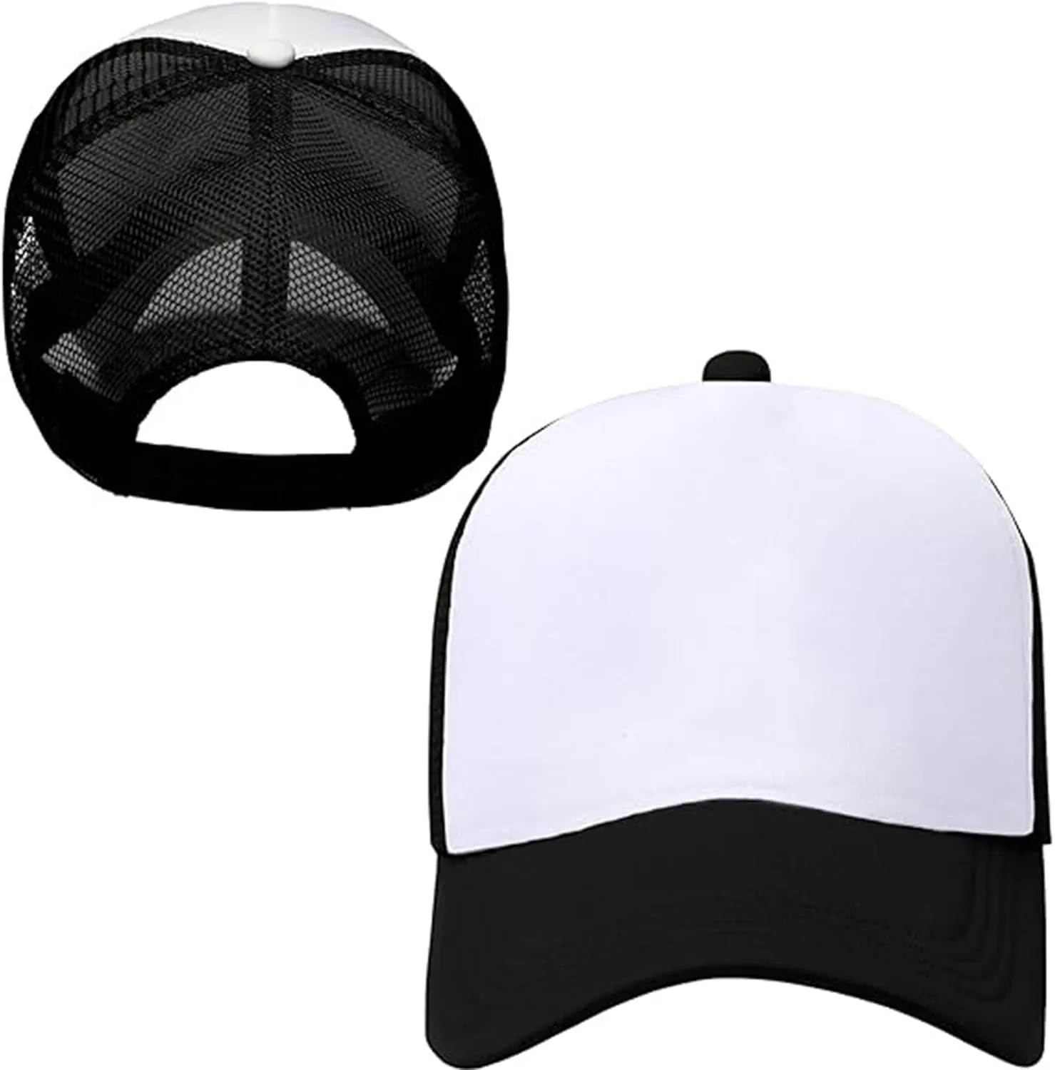 IZUS Men Foam 5 Panel Trucker Hat Adjustable 5 Panel Mesh-Back Baseball-Caps for Women Small/Medium