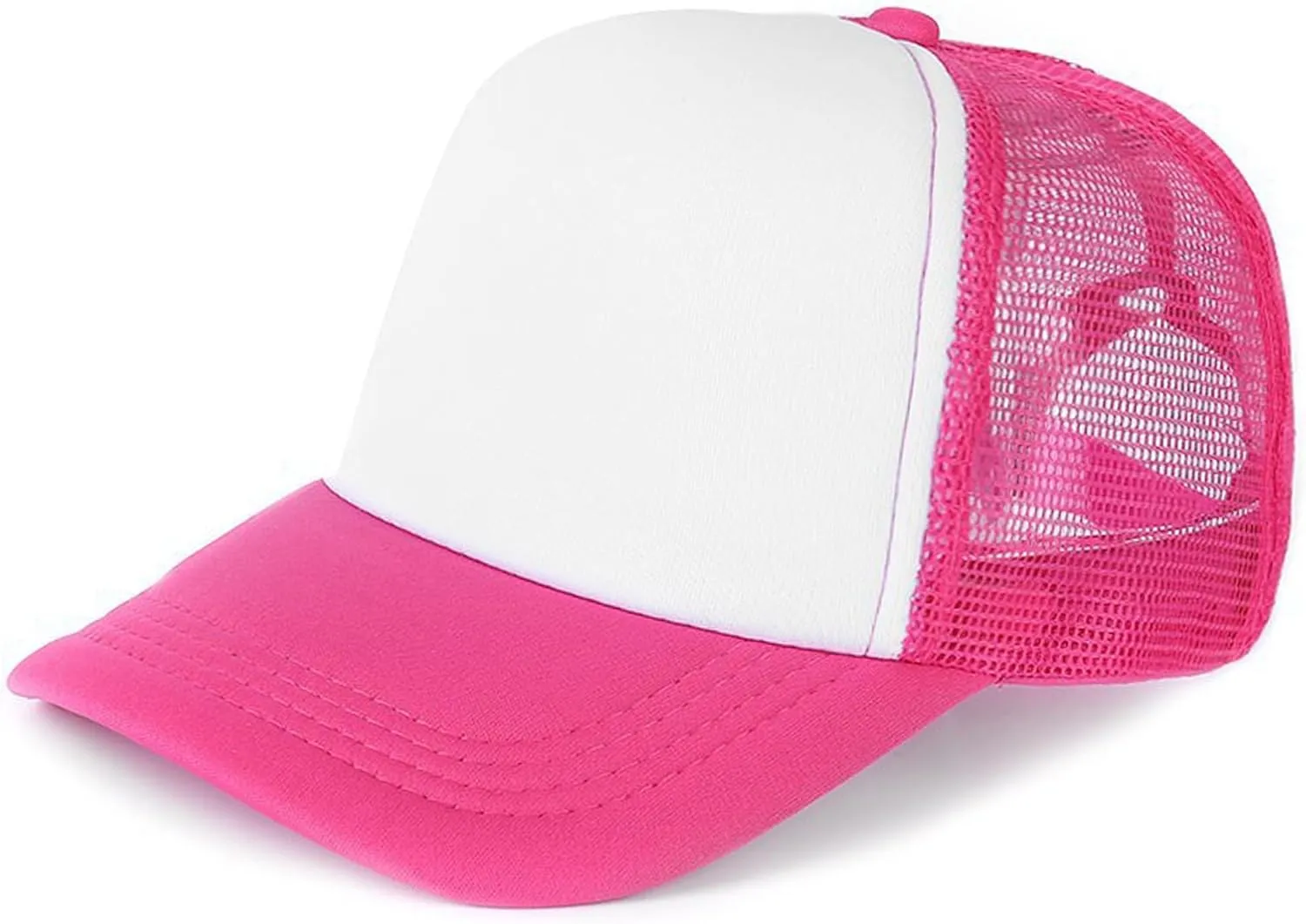 IZUS Men Foam 5 Panel Trucker Hat Adjustable 5 Panel Mesh-Back Baseball-Caps for Women Small/Medium