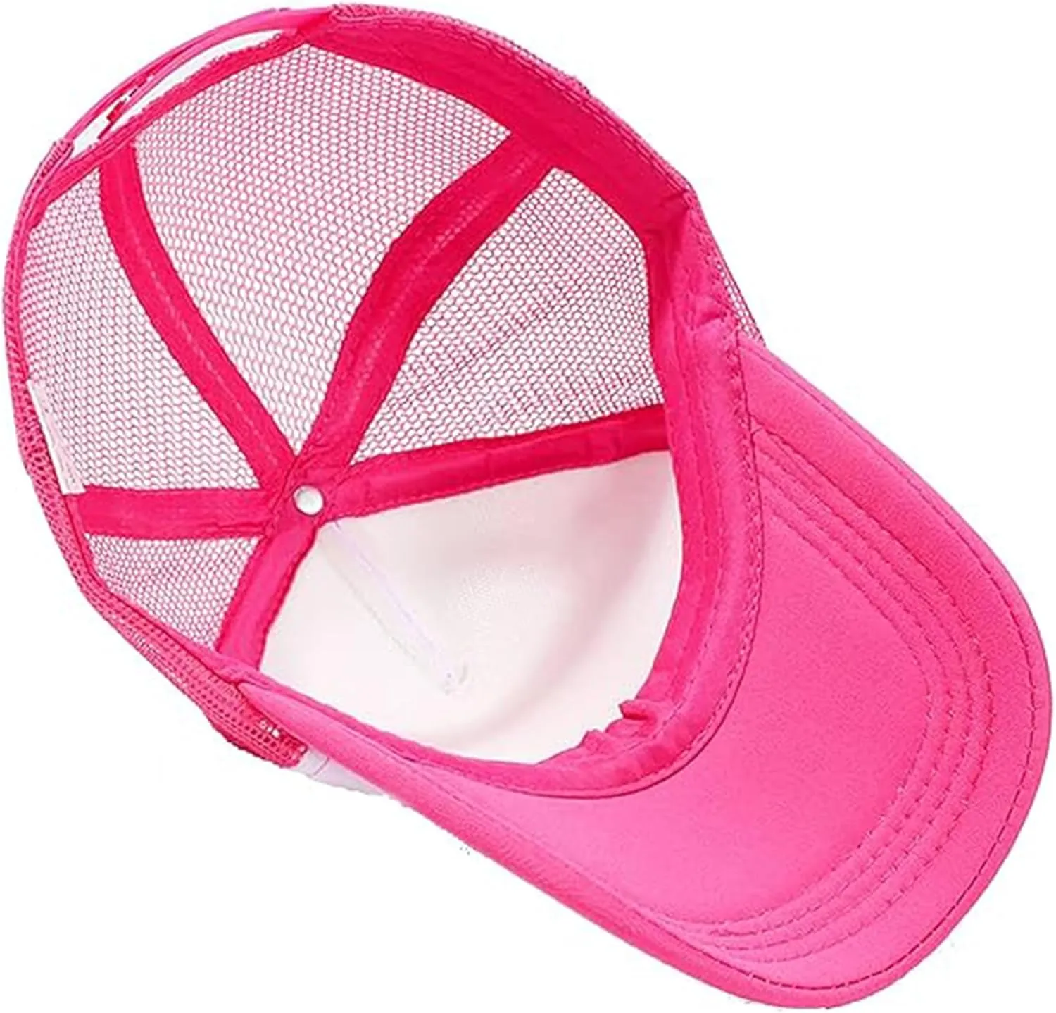 IZUS Men Foam 5 Panel Trucker Hat Adjustable 5 Panel Mesh-Back Baseball-Caps for Women Small/Medium