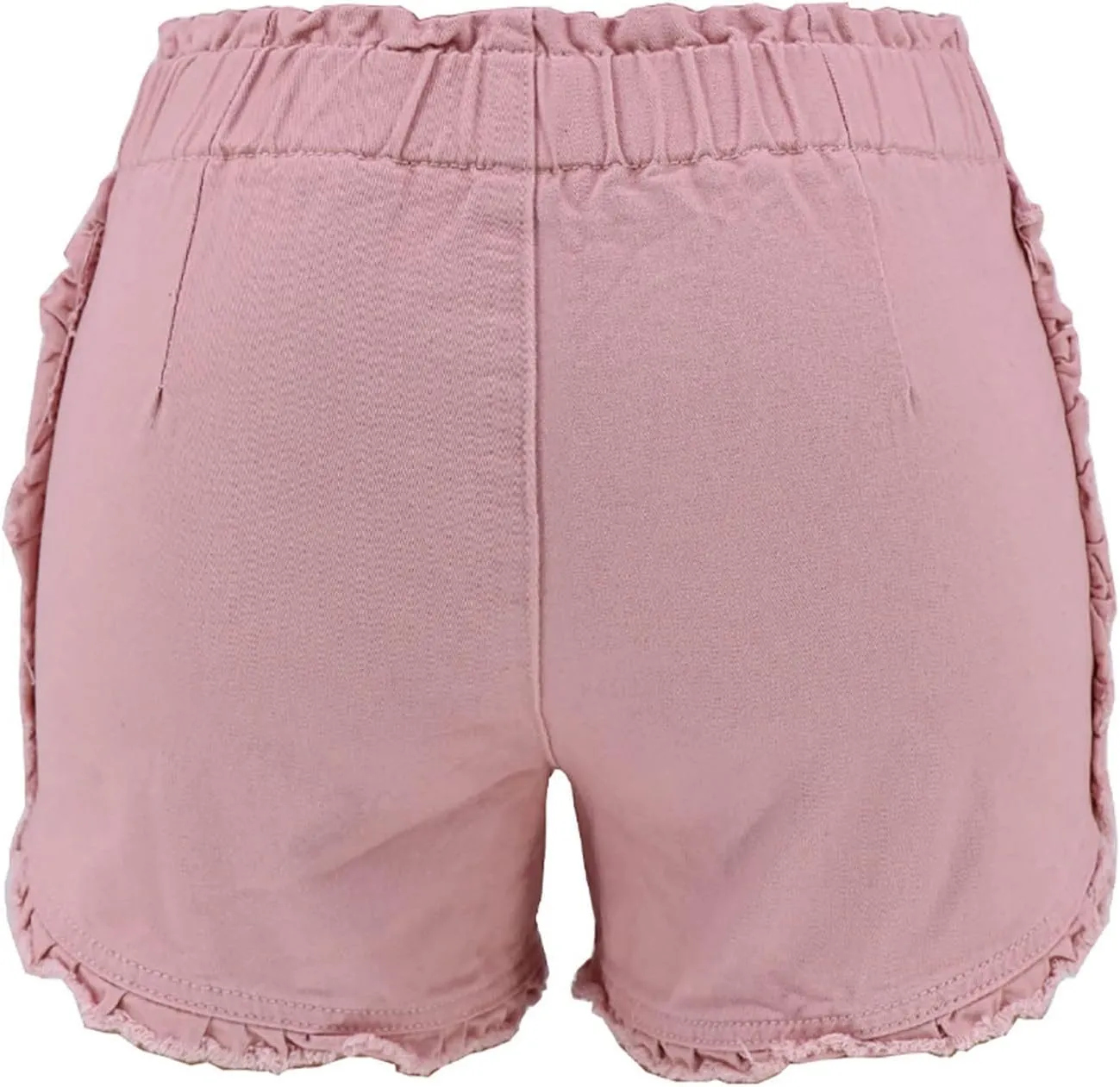 Jean Shorts Women Cute Stretchy Fringe Hem Denim Shorts Causal Elastic High Waisted Jean Shorts Summer Beach Shorts