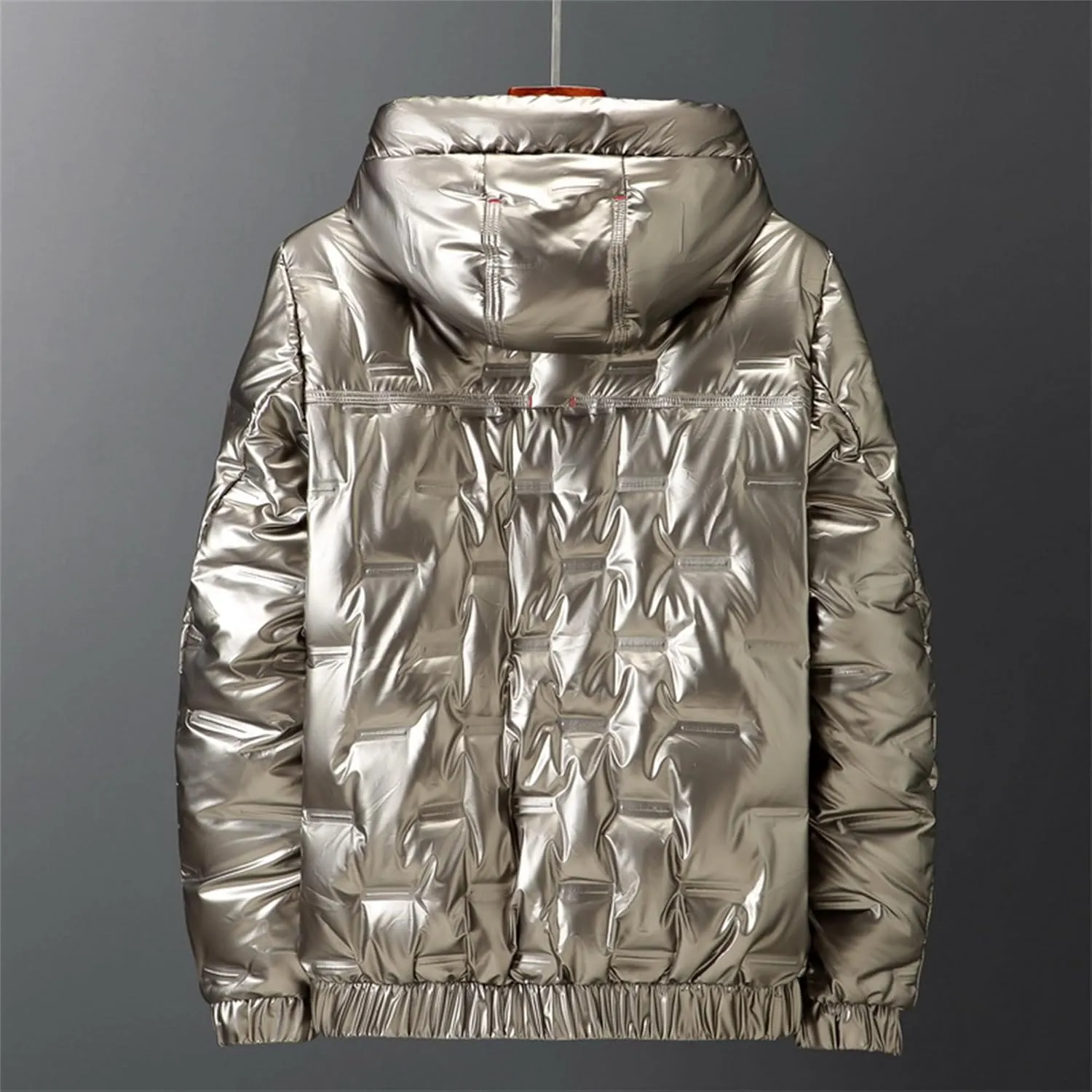 JEShifangjiusu Men'S Down Jacket Hooded Winter Warm Packable Down Puffer Jacket Lightweight Water-Resistant Down Jacket