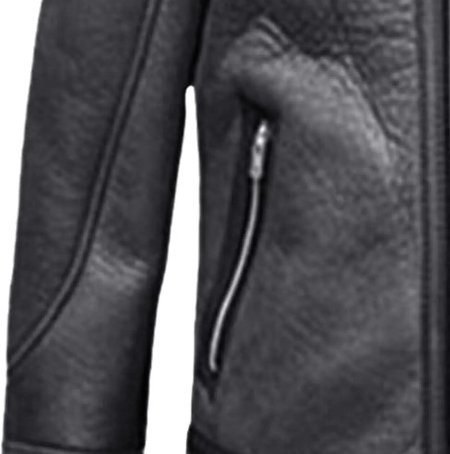 JEsilunmaMY Retro Sherpa Bomber Leather Jacket for Men Fleece Lined Fur Collar Motorcycle Jacket Warm Winter Biker Coat