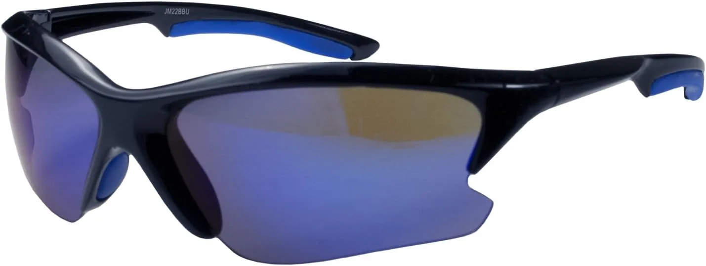 JiMarti JM22 Sport Wrap Sunglasses Mirror lens TR90 Unbreakable