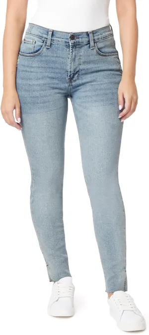 kensie Jeans for Women The Kelsey High-Rise Skinny Raw Edge Hem 28-Inch Inseam, Sizes 0-16