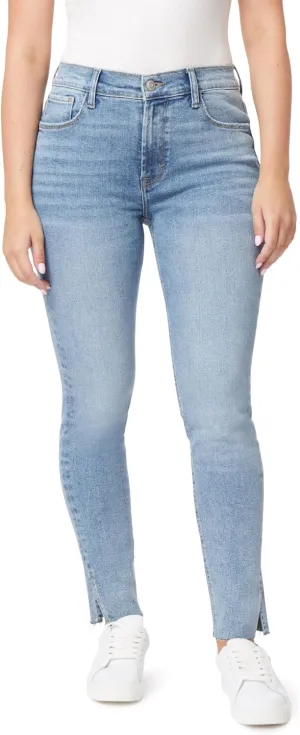 kensie Jeans for Women The Kelsey High-Rise Skinny Raw Edge Hem 28-Inch Inseam, Sizes 0-16