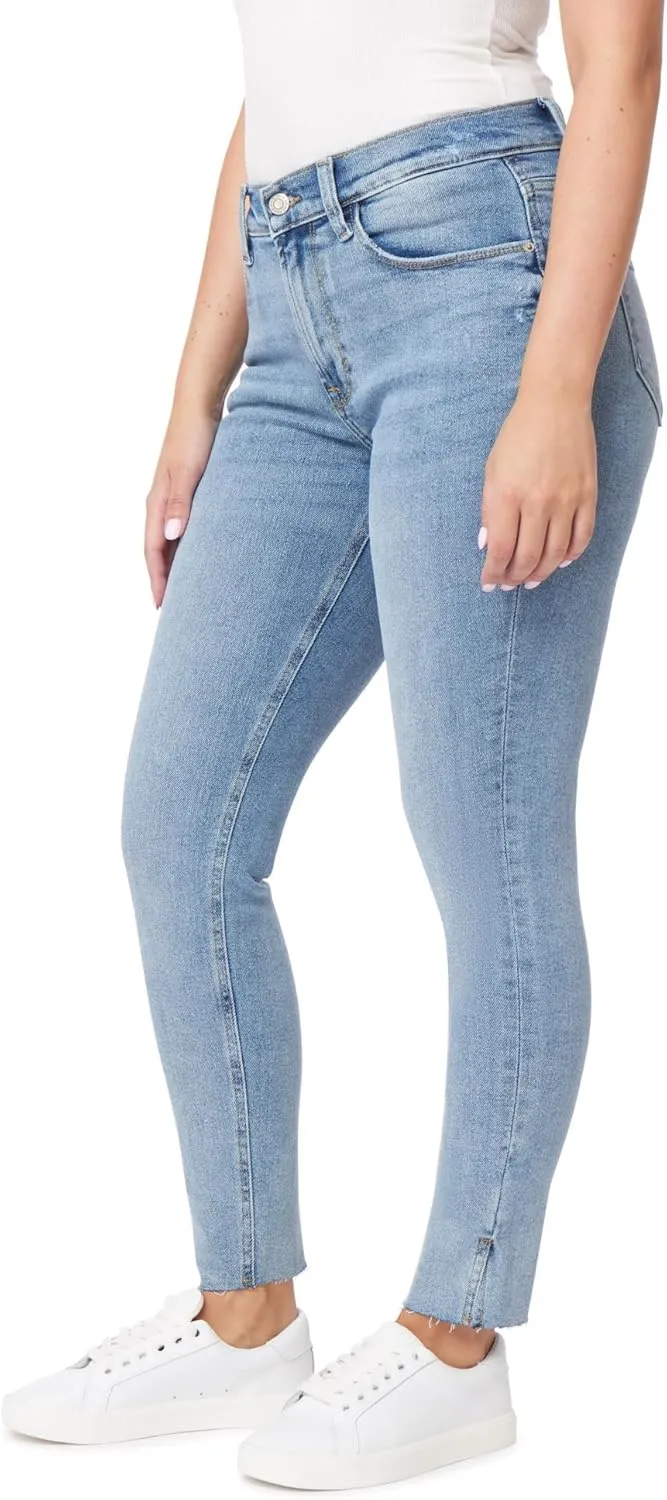 kensie Jeans for Women The Kelsey High-Rise Skinny Raw Edge Hem 28-Inch Inseam, Sizes 0-16