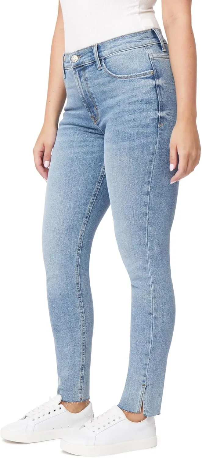 kensie Jeans for Women The Kelsey High-Rise Skinny Raw Edge Hem 28-Inch Inseam, Sizes 0-16