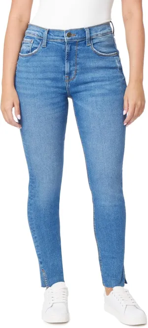 kensie Jeans for Women The Kelsey High-Rise Skinny Raw Edge Hem 28-Inch Inseam, Sizes 0-16