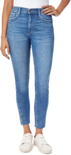 kensie Jeans for Women The Kelsey High-Rise Skinny Raw Edge Hem 28-Inch Inseam, Sizes 0-16