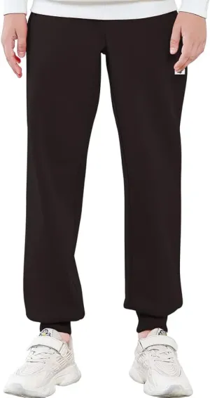 Kids Fleece Sweatpants Soft Brushed Joggers Pants Drawstring Casual Plain Sweatpants for Boys or Girls 3-12Y