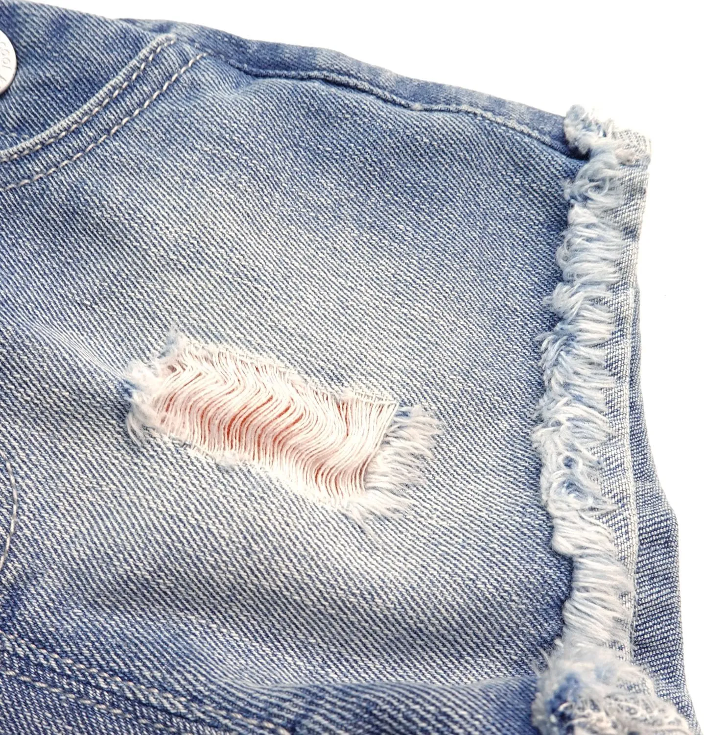 KIDSCOOL SPACE Baby Girls Denim Shorts,Toddler Little Boys Soft Jeans Summer Shortalls