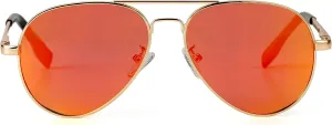 Kursan Polarized Aviator Sunglasses for Women Men Classic Metal Frame Mirrored Lens Sun Glasses 100% UV 400 Protection - 58MM