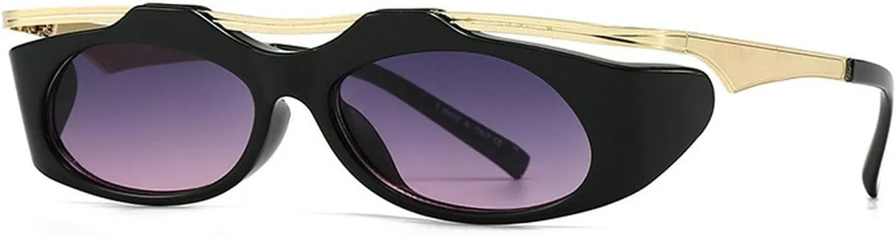 laureles Vintage Cat Eye Y2K Sunglasses Women Fashion Oval Black Grey Sun Glasses Men Punk Travel Shades L17