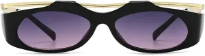laureles Vintage Cat Eye Y2K Sunglasses Women Fashion Oval Black Grey Sun Glasses Men Punk Travel Shades L17