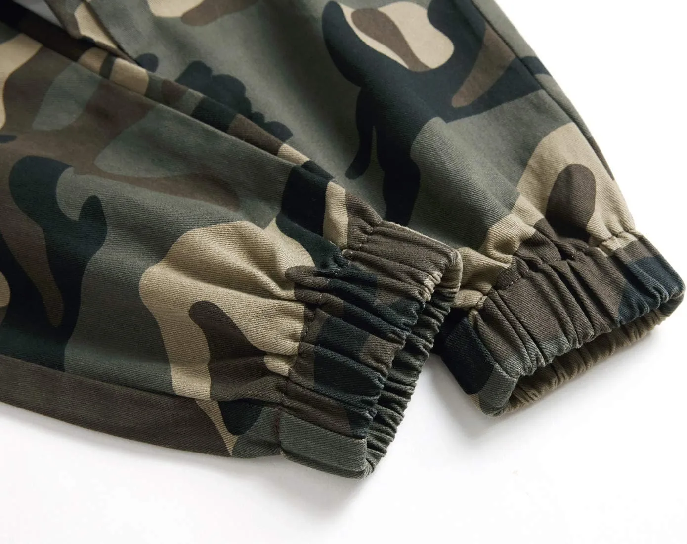 LOKTARC Boys' Pull-On Slim Fit Camo Cargo Jogger Pants