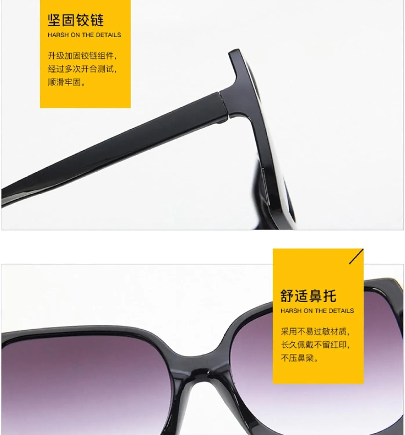 Luxury Oversize Sunglasses Women Vintage Trendy Travel Driving Shades Sunglass Men Uv400 Óculos De Sol Feminino