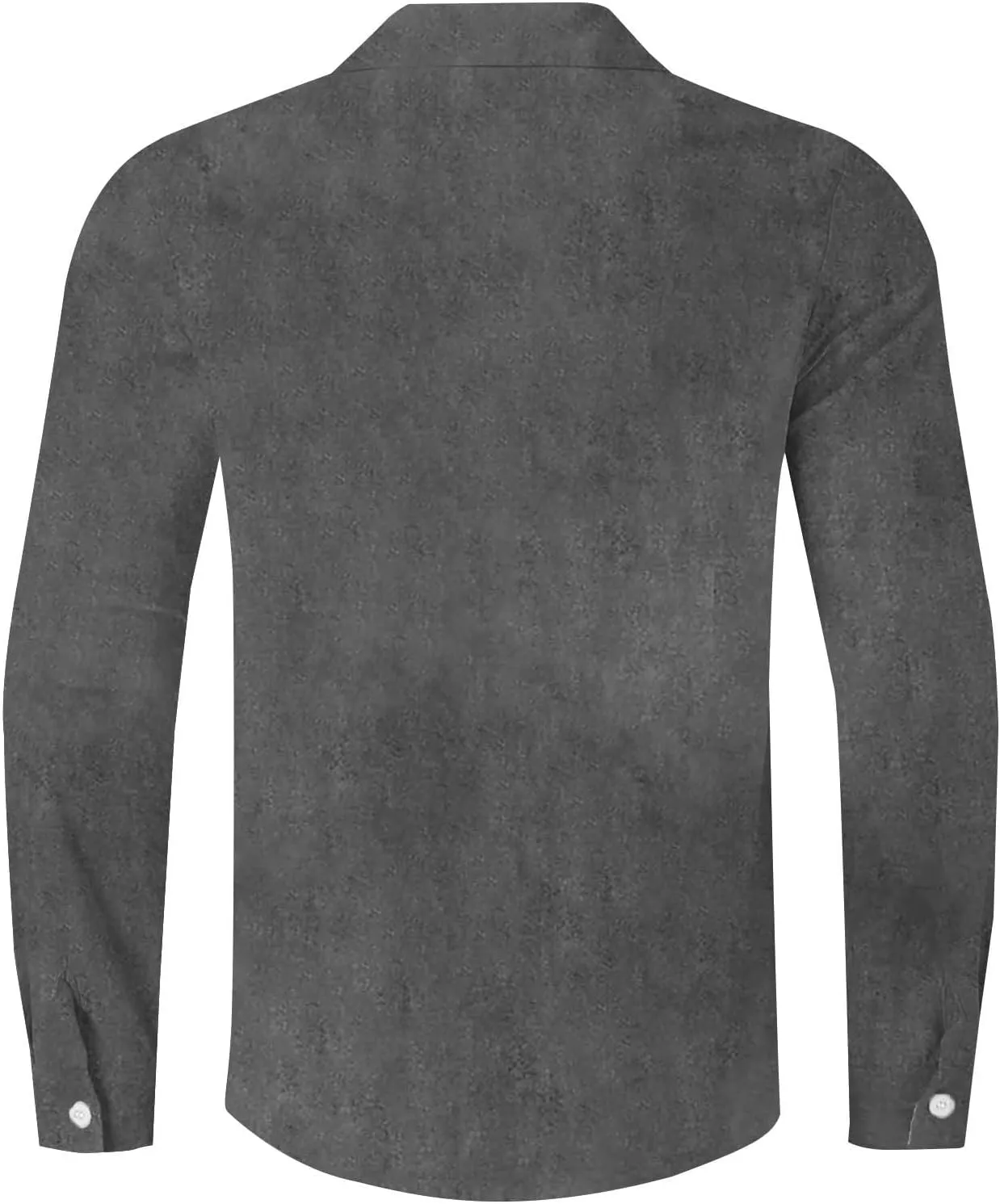 Men Cuba Guayabera Shirt Long Sleeve Button Lapel Casual Shirt Loose Comfy Beach Vacation Style Fashion Top Plus Size